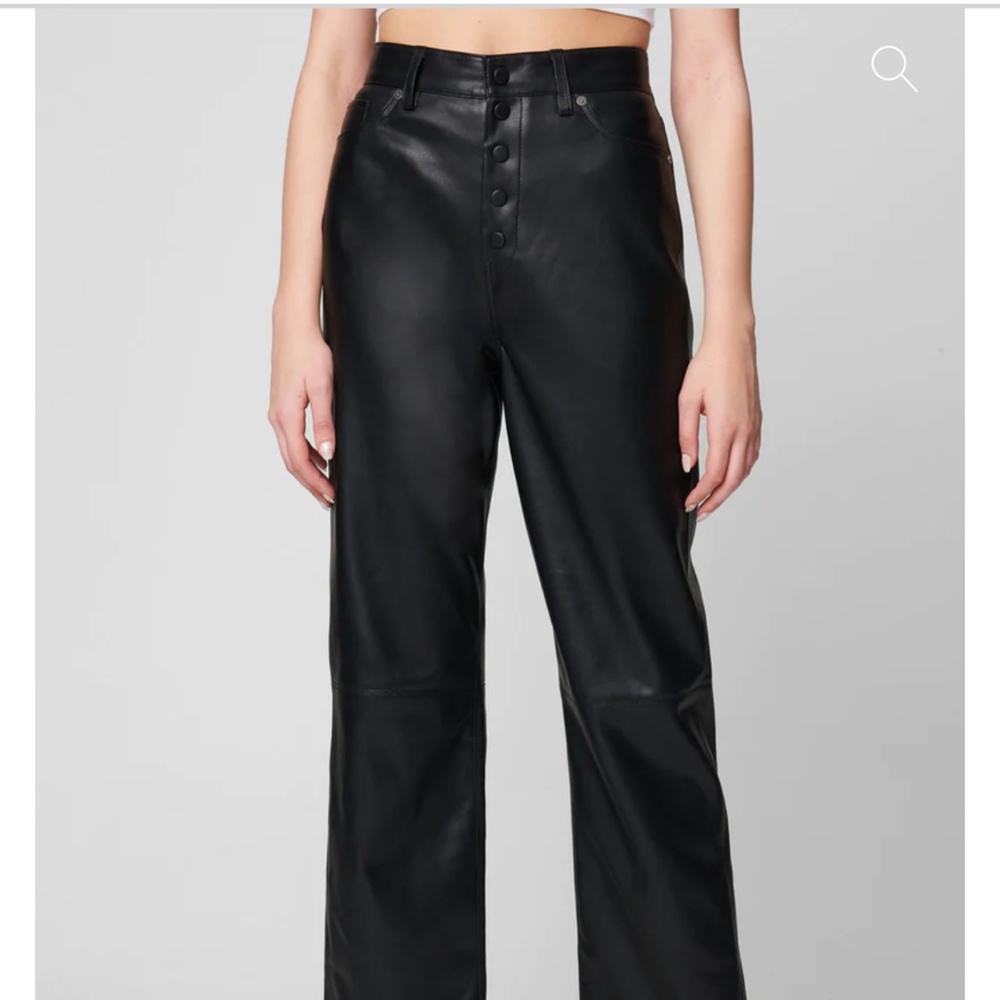 BLANKNYC Black Leather Pants